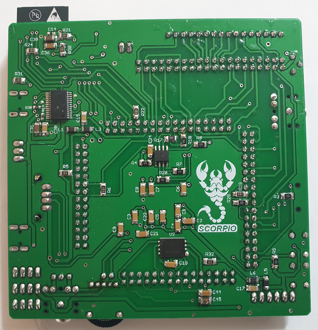 PIC32MZ - Scorpio Dev Board - Bottom view